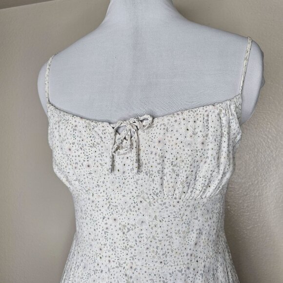 Aritzia Wilfred 8 Milkmaid Slip Dress Ditsy Floral Babydoll Smocked Soft Girl - Picture 2 of 7